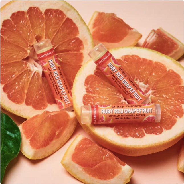 Crazy Rumors Lip Balm with Shea Butter - Ruby Red Grapefruit-Crazy Rumors-Hello Charlie