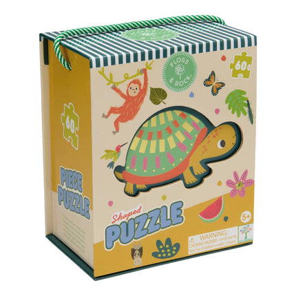 Floss & Rock 60 pc Shaped Jigsaw Puzzle - Jungle