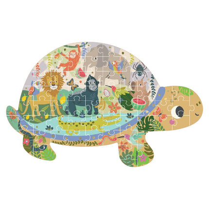 Floss & Rock 60 pc Shaped Jigsaw Puzzle - Jungle
