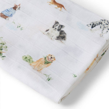 Snuggle Hunny Dog Park Organic Muslin Wrap