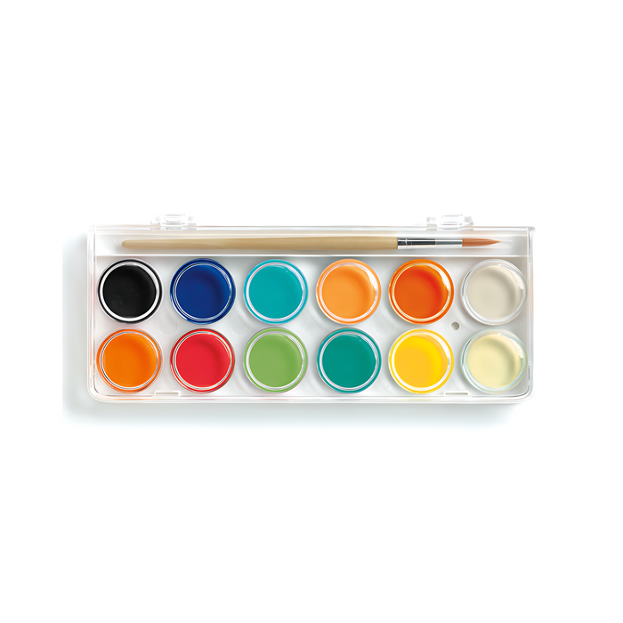 Djeco Colour Cakes Paintbox--Hello-Charlie