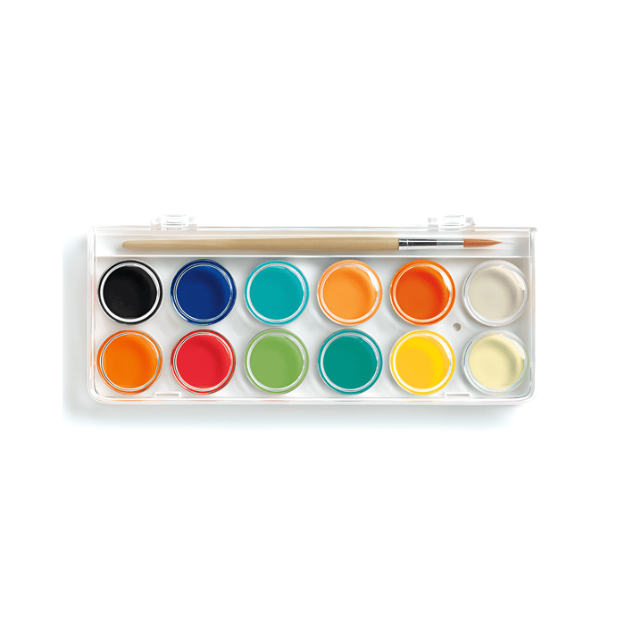 Djeco Colour Cakes Paintbox - Hello Charlie