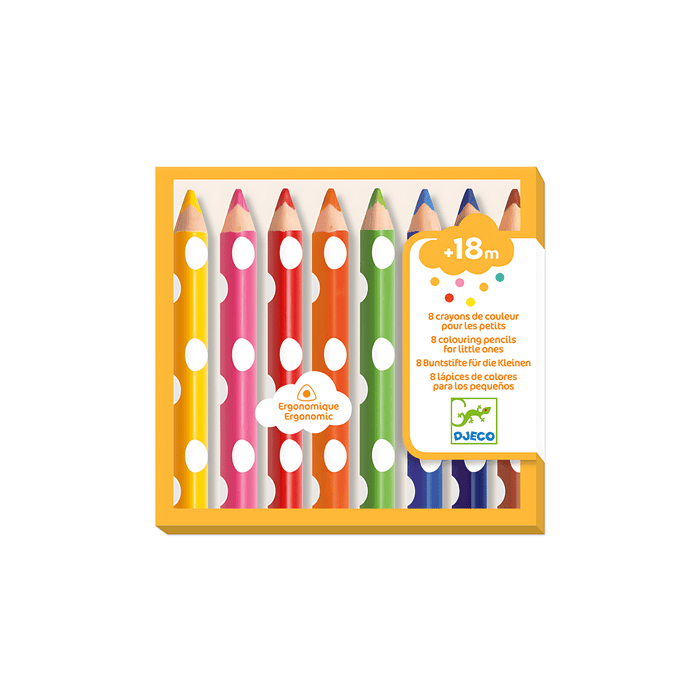 Djeco Colour Pencils Little Ones - Hello Charlie