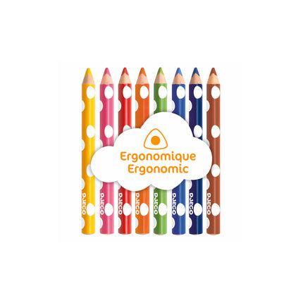 Djeco Colour Pencils Little Ones-Djeco-Hello Charlie