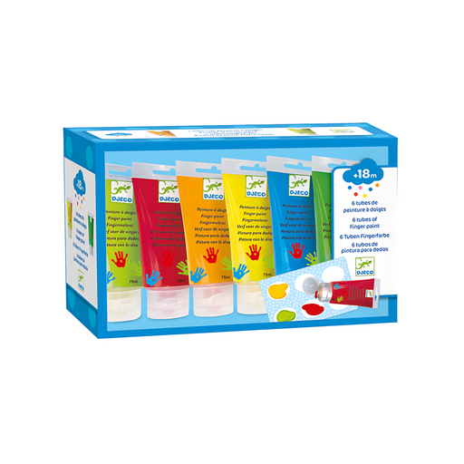 Djeco Finger Paint Tubes--Hello-Charlie