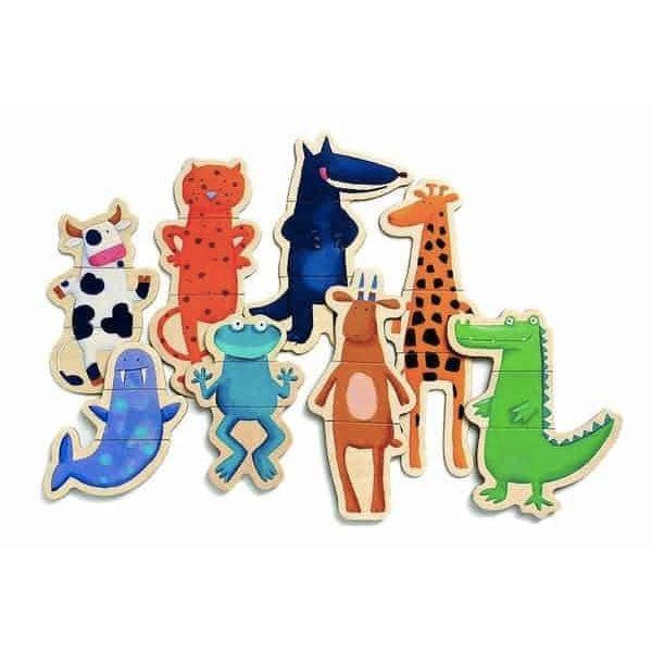 Djeco Magnetics Crazy Animals - Hello Charlie