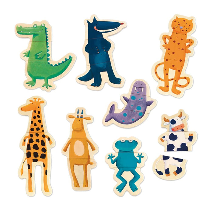 Djeco Magnetics Crazy Animals - Hello Charlie