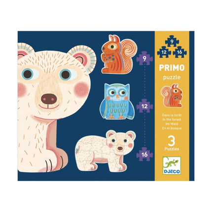 Djeco Progressive Toddler Puzzle Set - In The Forest-Djeco-Hello Charlie