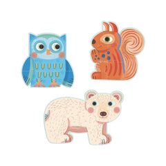 Djeco Progressive Toddler Puzzle Set - In The Forest-Djeco-Hello Charlie