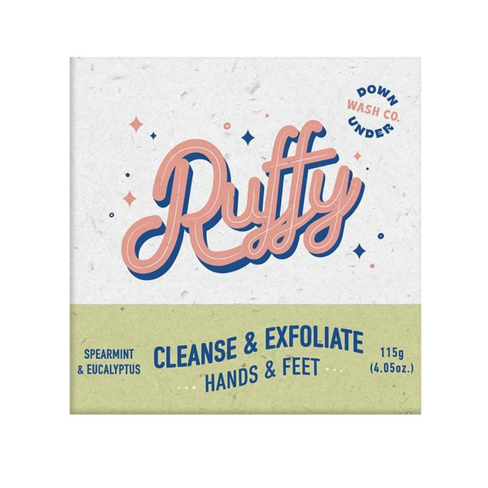 Downunder Wash Co. Ruffy Cleansing & Exfoliating Bar Soap - Hands & Feet - Hello Charlie