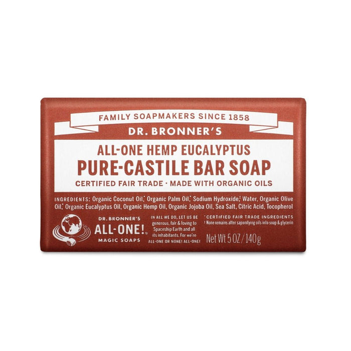 Dr. Bronner's Castile Bar Soap - Eucalyptus - Hello Charlie