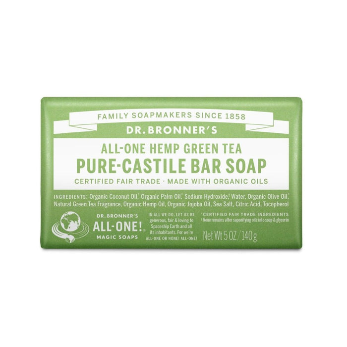 Dr. Bronner's Castile Bar Soap - Green Tea - Hello Charlie