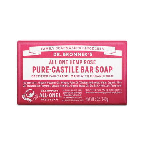 Dr. Bronner's Castile Bar Soap - Rose - Hello Charlie