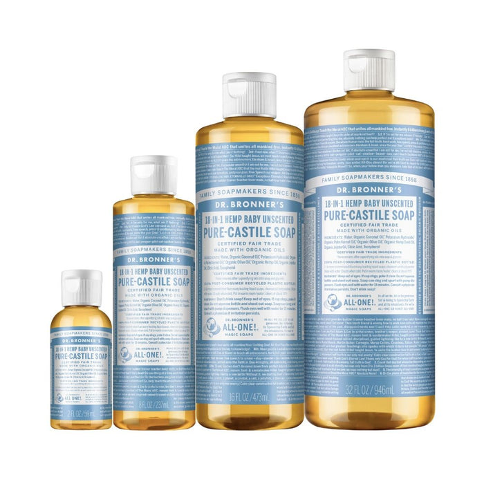 Dr. Bronner's Liquid Castile Soap - Baby Unscented - Hello Charlie