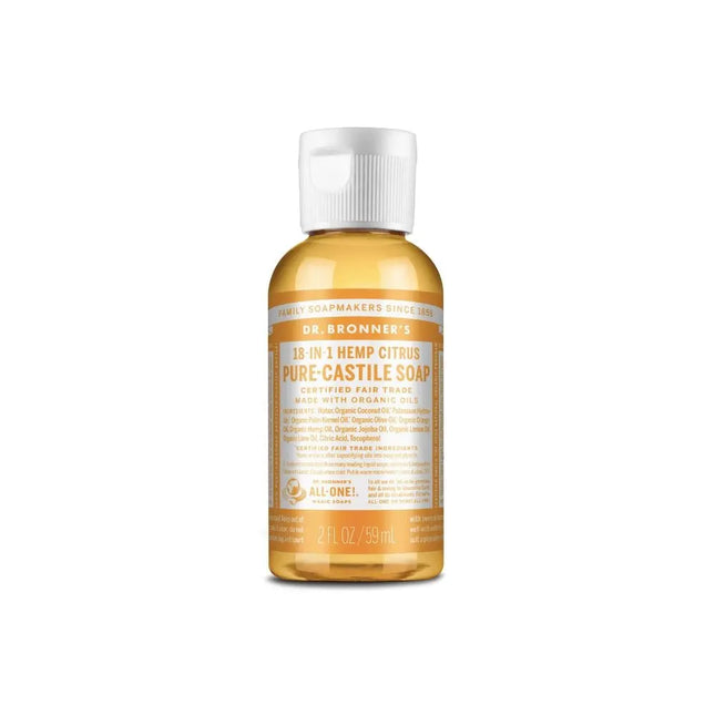Dr. Bronner's Liquid Castile Soap - Citrus Orange-Dr Bronner-59 ml-Hello Charlie