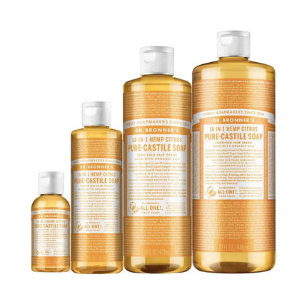 Dr. Bronner's Liquid Castile Soap - Citrus Orange-Dr Bronner-59 ml-Hello Charlie
