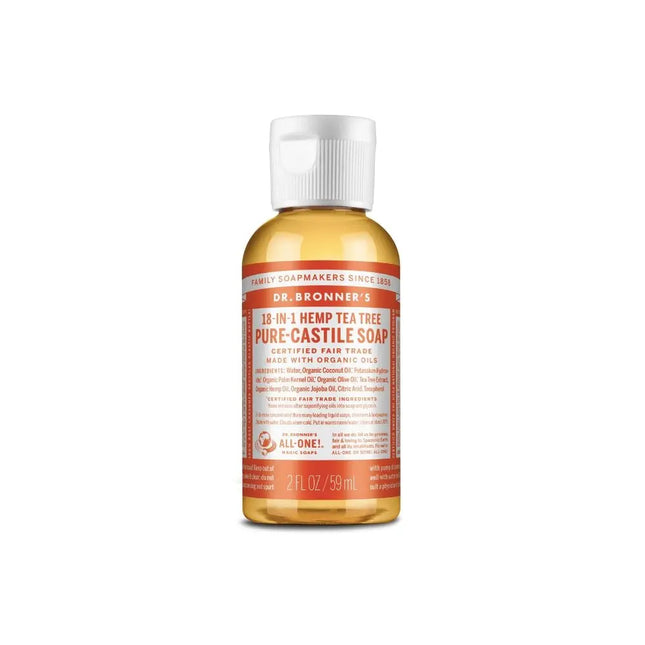 Dr. Bronner's Liquid Castile Soap - Tea Tree-Dr Bronner-59 ml-Hello Charlie