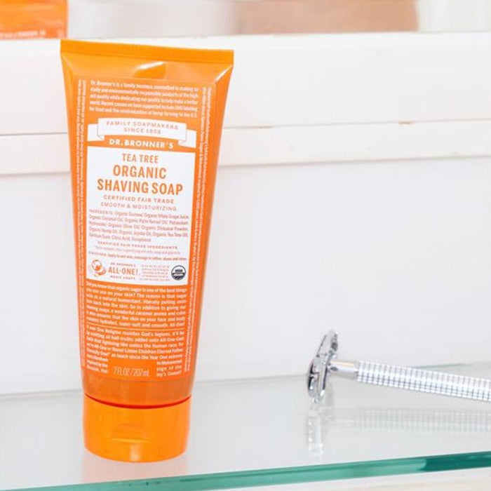 Dr. Bronner's Organic Shave Soap - Tea Tree - Hello Charlie