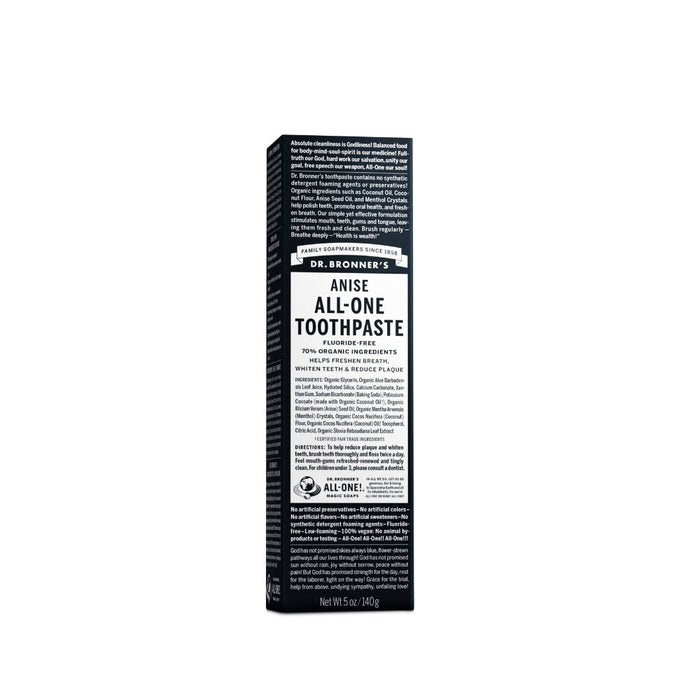 Dr. Bronner's Toothpaste - Anise - Hello Charlie