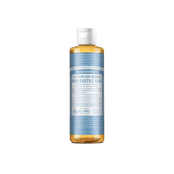 Dr. Bronner's Liquid Castile Soap - Baby Unscented-237 ml-Hello-Charlie