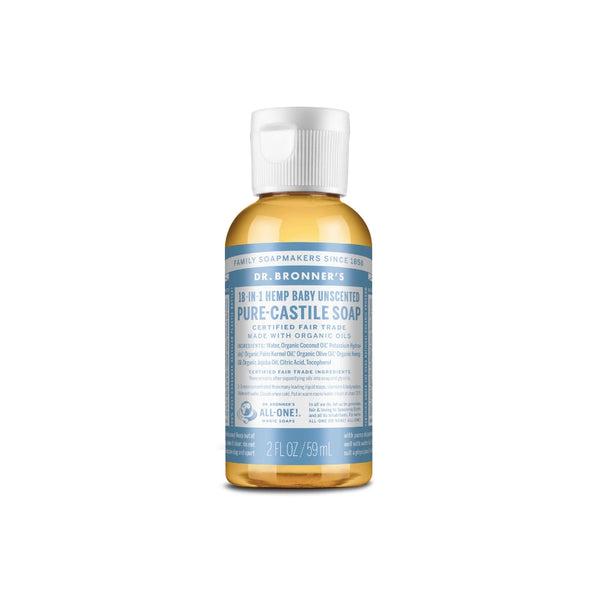 Dr. Bronner's Liquid Castile Soap - Baby Unscented-59 ml-Hello-Charlie