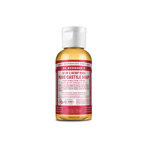 Dr. Bronner's Liquid Castile Soap - Rose-59 ml-Hello-Charlie