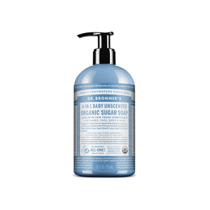 Dr. Bronner's Organic Sugar Soap - Baby Unscented-355ml-Hello-Charlie