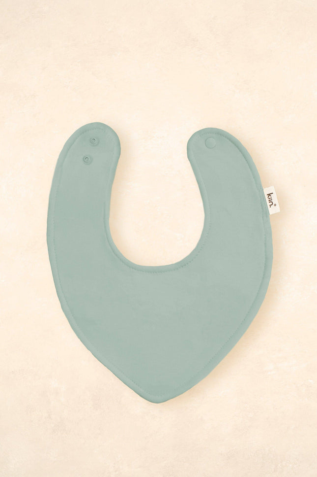 Kiin Baby Bamboo Cotton Dribble Bib: Sage