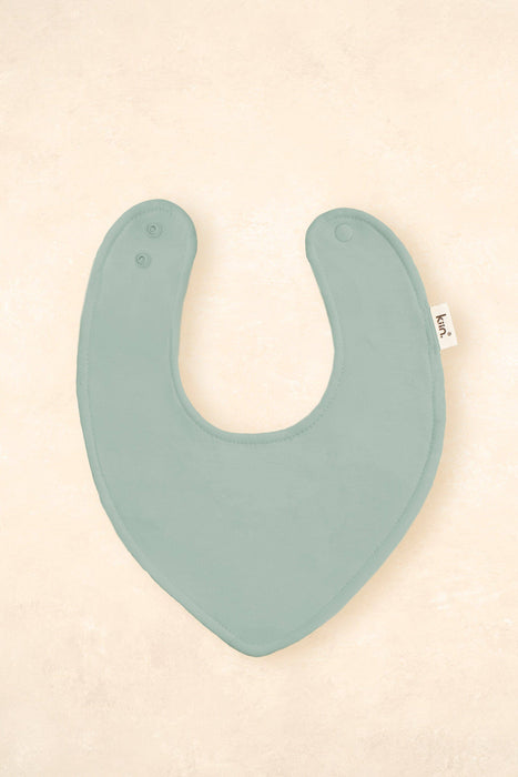 Bamboo Cotton Dribble Bib: Sage