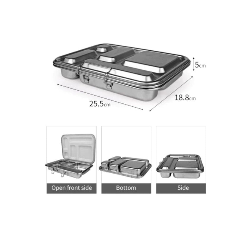 Ecococoon Stainless Steel Bento Box 5-Ecococoon-Pink Rose-Hello Charlie