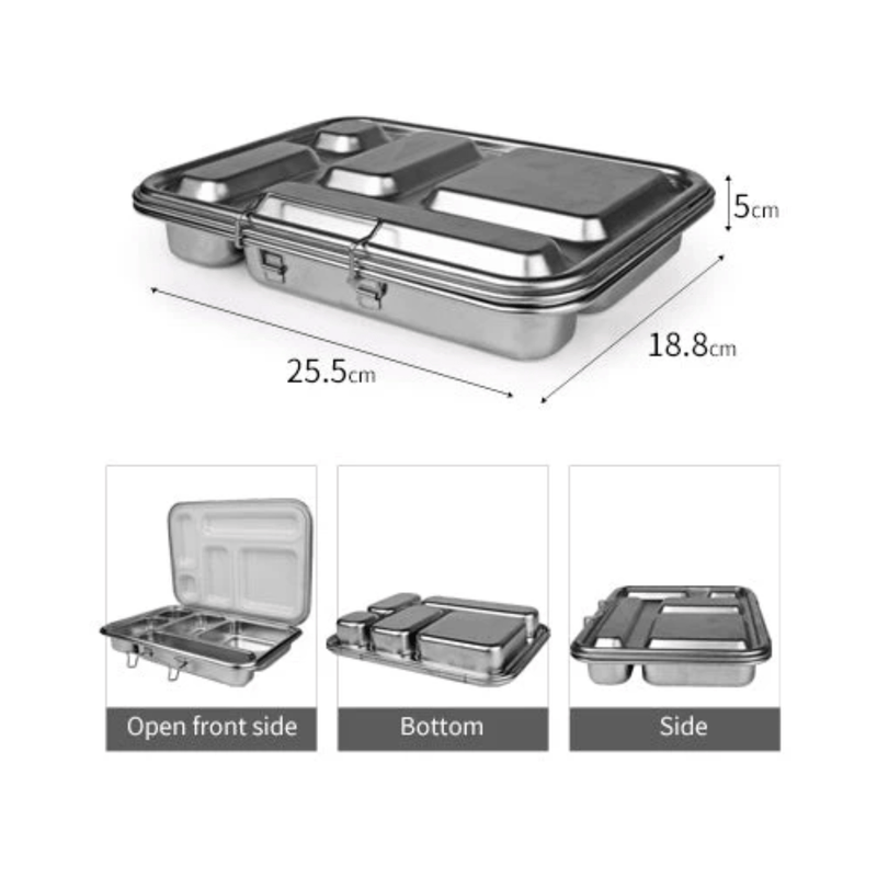 Ecococoon Stainless Steel Bento Box 5-Ecococoon-Pink Rose-Hello Charlie