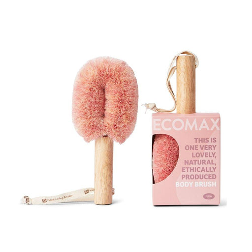 ECOMAX Spa Firm Sisal Natural Body Brush - Pink-Hello-Charlie