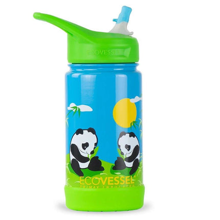 EcoVessel The Frost TriMax Kids Triple Insulated Water Bottle with Straw - 355ml-EcoVessel-Dinosour-Hello Charlie