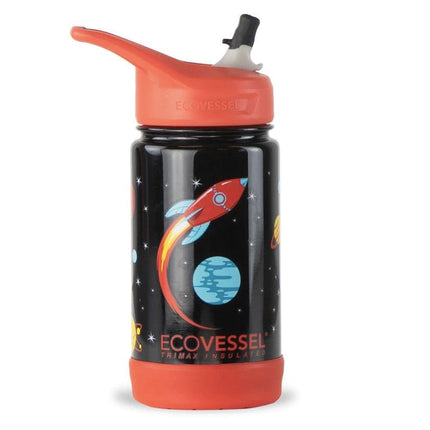 EcoVessel The Frost TriMax Kids Triple Insulated Water Bottle with Straw - 355ml-EcoVessel-Dinosour-Hello Charlie