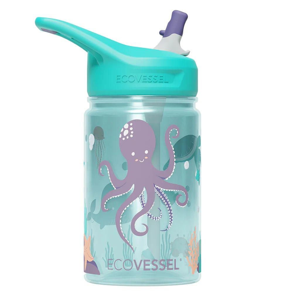 EcoVessel SPLASH Tritan Plastic Kids Water Bottle with Straw, Leak Proof  Flip Top Lid, and Carry Han…See more EcoVessel SPLASH Tritan Plastic Kids