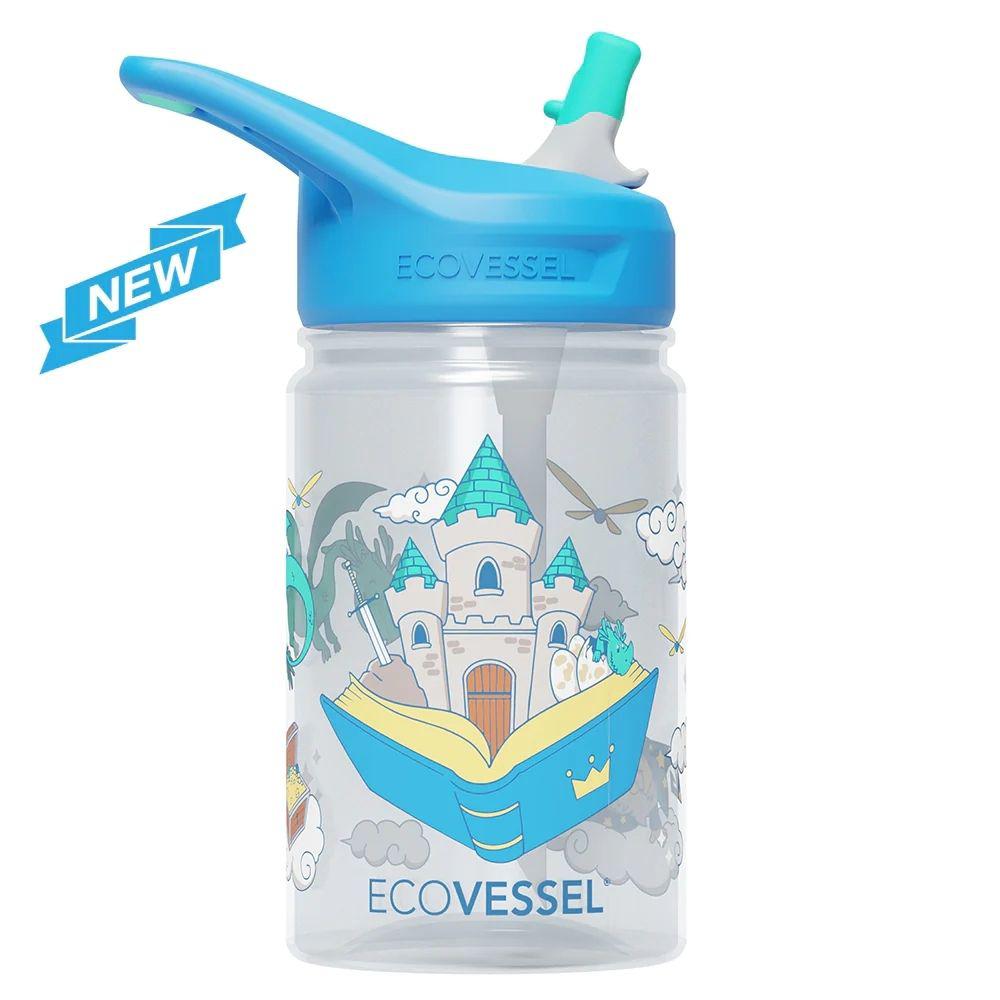 EcoVessel Kids Fox Splash Water Bottle 12 oz