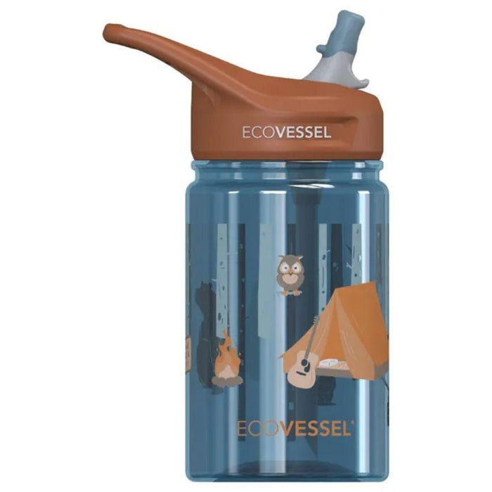 EcoVessel The Splash Kids Tritan Water Bottle with Straw - 355ml-Science Cat-Hello-Charlie