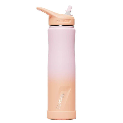 EcoVessel The Summit TriMax Triple Insulated Water Bottle with Straw - 700ml-Coral Sands-Hello-Charlie