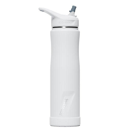 EcoVessel The Summit TriMax Triple Insulated Water Bottle with Straw - 700ml-EcoVessel-White Out-Hello Charlie