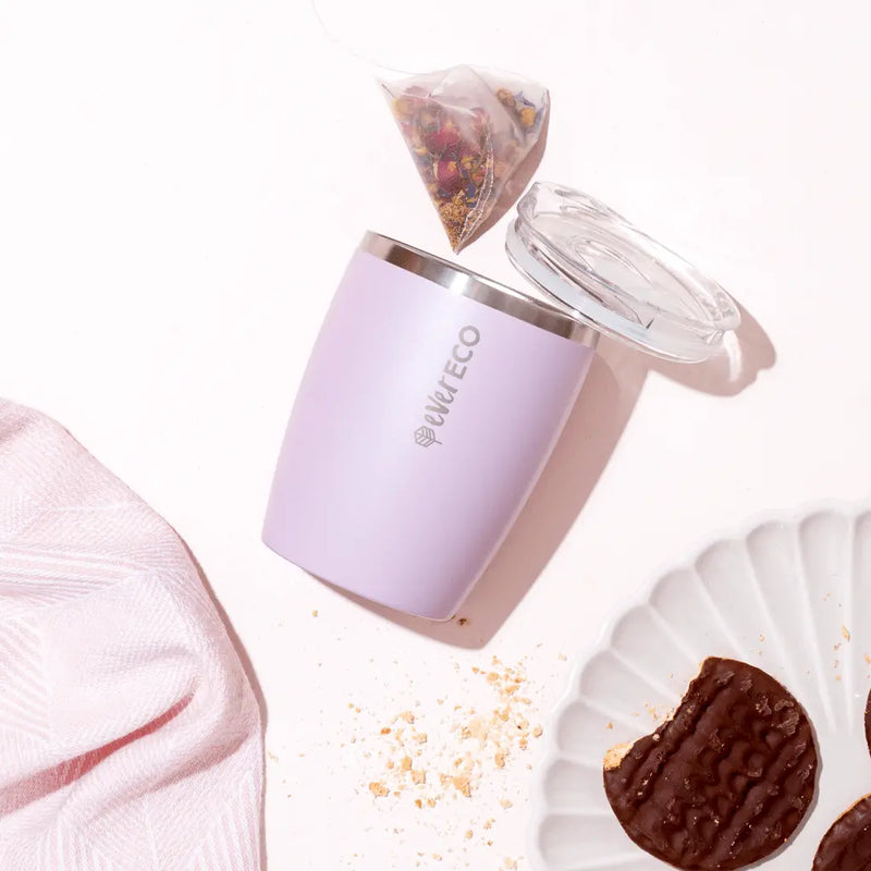 Ever Eco Insulated Coffee Cup - Byron Bay Lilac 295ml-Ever Eco-Hello Charlie