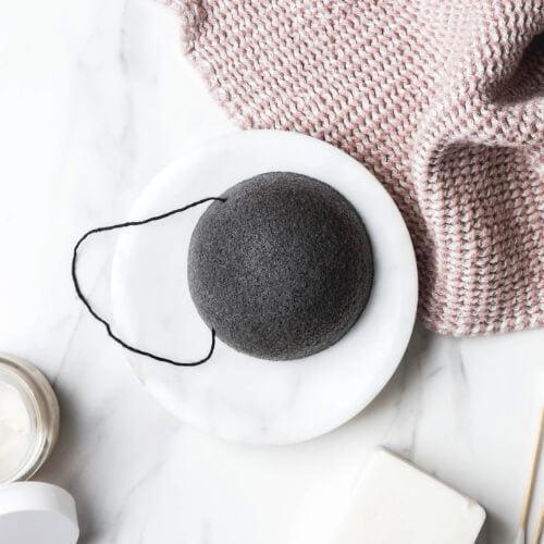 Ever Eco Konjac Facial Sponge - Charcoal - Hello Charlie