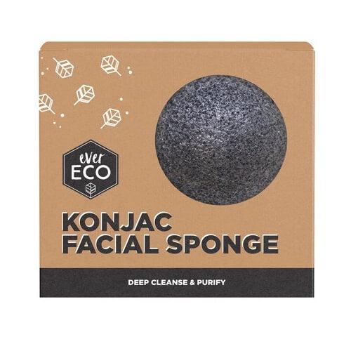 Ever Eco Konjac Facial Sponge - Charcoal - Hello Charlie