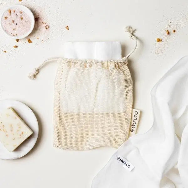 Ever Eco Muslin Facial Cloths with Cotton Wash Bag-Ever Eco-Hello Charlie