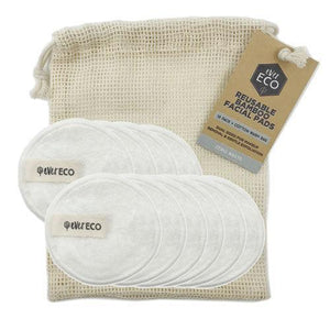 Ever Eco Reusable Bamboo Facial Pads With Cotton Wash Bag--Hello-Charlie