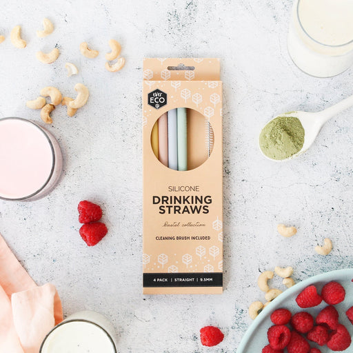 Ever Eco Silicone Drinking Straws - Straight - Hello Charlie