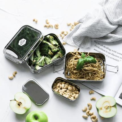 Ever Eco Stackable Bento Lunch Box 2 Tier + Mini Container - 1200ml-Ever Eco-Hello Charlie