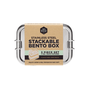 Ever Eco Stackable Bento Lunch Box 2 Tier + Mini Container - 1200ml-Ever Eco-Hello Charlie