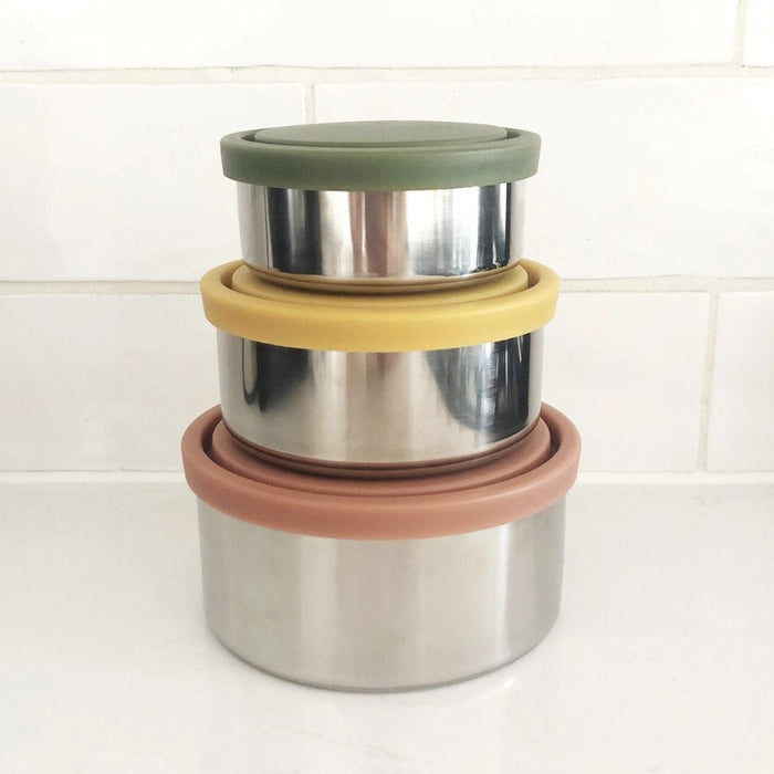 Ever Eco Stainless Steel Containers Autumn Collection - Set of 3 Nesting - Hello Charlie