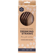 Ever Eco Stainless Steel Straw - Bent Rose-Ever Eco-Twin Pack-Hello Charlie