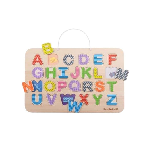 Everearth Magnetic Alphabet Puzzle & Drawing Board - Hello Charlie